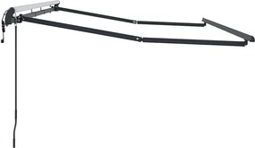 vidaXL Σκελετός Τέντας Ανθρακί 3,5 x 2 m Μέταλλο