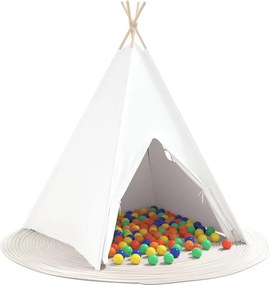 vidaXL Σκηνίτσα Teepee Λευκό 120 x 120 x 150 cm