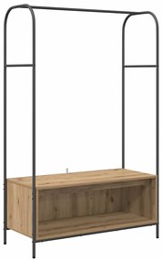 vidaXL Ράφι Ρούχων Καφέ 100 x 44 x 160 εκ Επεξεργασμένο ξύλο