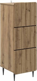 vidaXL Ντουλάπι με Συρτάρια 33 x 34,5 x 92 εκ. Επεξεργασμένο Ξύλο