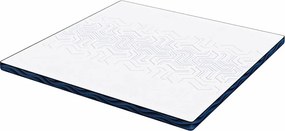 vidaXL Στρώμα επικάλυψης Λευκό 200 x 200 cm Ζακάρ ύφασμα