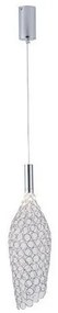 Κρεμαστό Φωτιστικό Οροφής LED 6,3W Φιάλη Arte Illumina Perforato Eurolamp-144-15062-Χρώμιο 144-15062