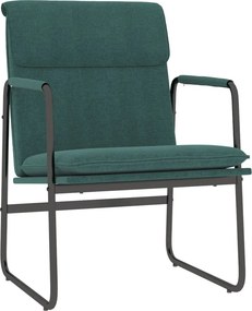 vidaXL Πολυθρόνα Σκούρο Πράσινο 55x64x80 εκ. Υφασμάτινη