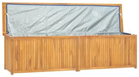 vidaXL Μπαούλο Κήπου 200 x 50 x 55 εκ. από Μασίφ Ξύλο Teak