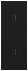 vidaXL Επιτοίχιο ντουλάπι 2 pcs Μαύρη δρυς 69.5 x 34 x 90 εκ.