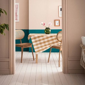 Τραπεζομάντηλο Cubic 589/ 12 Brown Gofis Home 135X220 Βαμβάκι-Πολυέστερ