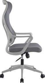 Καρέκλα γραφείου διευθυντή Flexibility mend pakoworld ύφασμα mesh γκρι