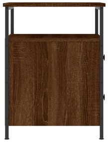 vidaXL Κομοδίνο Καφέ Δρυς 44 x 45 x 60 εκ. από Επεξεργασμένο Ξύλο