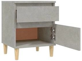 vidaXL Κομοδίνα Γκρι Σκυροδέματος 40x35x50 εκ.