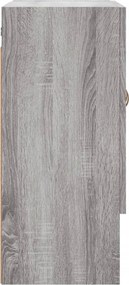 vidaXL Ντουλάπι Τοίχου Γκρι Sonoma 60x31x70εκ. Επεξεργασμένο Ξύλο