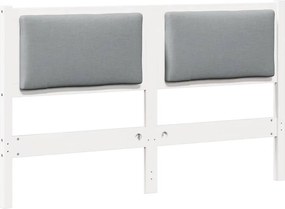 vidaXL Κεφαλάρι Άλλο Λευκό 140 cm Μασίφ ξύλο πεύκου