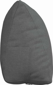 vidaXL Μαξιλάρι Πλάτης Σκούρο Γκρι 45 x 20 x 35 εκ. ύφασμα