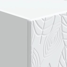 vidaXL Κομοδίνο Λευκό 43 x 34,5 x 48 εκ Επεξεργασμένο Ξύλο