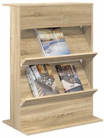 vidaXL Ράφι Περιοδικών Δρύς Sonoma 70 x 41 x 96 εκ. Επεξεργασμένο ξύλο