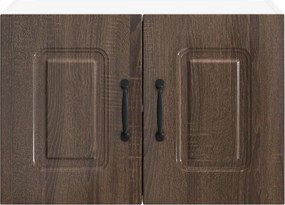 vidaXL Πάνελ πλυντηρίου πιάτων Kalmar 2 pcs Καφέ δρυς