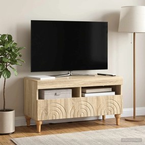 vidaXL Ντουλάπα LED Τηλεόρασης Sonoma Δρυς Επεξεργασμένο Ξύλο