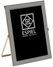 Κορνίζα FAM608 20x25cm Grey-Gold Espiel Μέταλλο