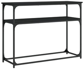 vidaXL Τραπέζι Κονσόλα Μαύρο 100 x 35,5 x 75 εκ. από Επεξεργ. Ξύλο