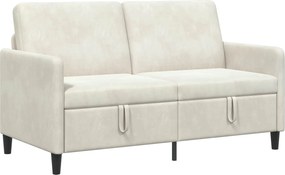 vidaXL Καναπές με Αποθήκευση Κρεμ 152 x 78 x 87 εκ Πολυεστέρας