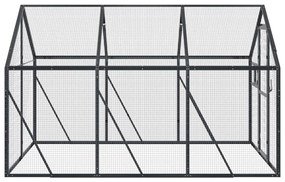 vidaXL Κλουβί Ανθρακί 1,79 x 3 x 1,85 μ. από Αλουμίνιο