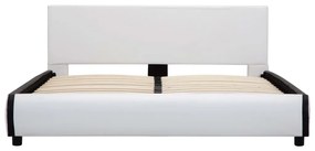 vidaXL Πλαίσιο Κρεβατιού με Συρτάρια Λευκό 140x200 εκ. Συνθετικό Δέρμα