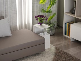 Βοηθητικό Τραπεζάκι Λευκό PRAVOBA 35x29.5x60