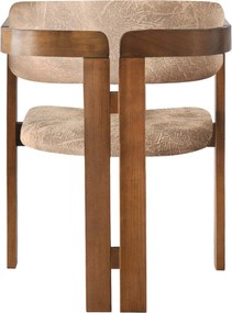 Καρέκλα Καρυδιά / Μπεζ CO 58x49x76