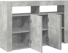 vidaXL Πλαϊνό γραφείο Σκυρόδεμα Γκρι 116 x 30 x 75 εκ.