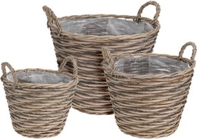 ΚΑΣΠΏ &amp; ΓΛΆΣΤΡΕΣ DECO SET 3 ΨΑΘΙΝΑ ΚΑΛΑΘΙΑ 435100110
