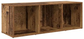 vidaXL Ντουλάπι TV 3 pcs Καφέ 107 x 35 x 37 cm Επεξεργασμένο ξύλο