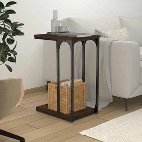 vidaXL Βοηθητικό Τραπέζι Καφέ Δρυς 40 x 30 x 60 εκ. Επεξεργασμένο Ξύλο