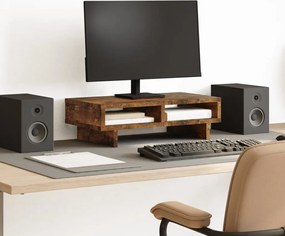 vidaXL Βάση Οθόνης Καπνιστή Δρυς 50x27x15 εκ. από Επεξεργασμένο Ξύλο