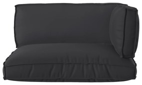 vidaXL Σετ Μαξιλαριών Πάγου 3 pcs Μαύρο 120 x 80 x 12 cm Ύφασμα Oxford