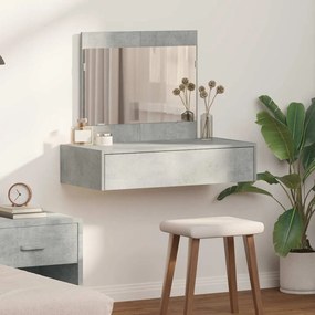 vidaXL Καθρέφτης Τοίχου Γκρι 83x40x70 εκ.