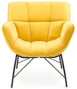 BELTON leisure chair color: yellow