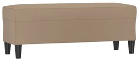 vidaXL Πάγκος Καπουτσίνο 100 x 35 x 41 εκ. από Συνθετικό Δέρμα