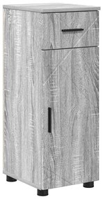 vidaXL Σετ Επίπλων Μπάνιου με ράφι 4 pcs Γκρι sonoma 30 x 35 x 192 εκ.