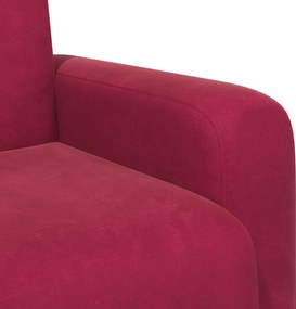 vidaXL Πολυθρόνα Κόκκινο Βελούδο