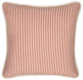 Μαξιλάρι Διακοσμητικό (Με Γέμιση) Rhubarb Stripe Lc40117 50X50Cm White-Red Mindthegap 50Χ70 Feather