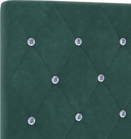 vidaXL Κεφαλάρι Σκούρο Πράσινο 100 cm Βελούδο