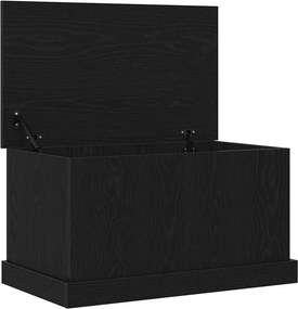 vidaXL Κουτί αποθήκευσης Μαύρη δρυς 70 x 40 x 38 cm Επεξεργασμένο Ξύλο