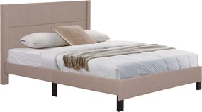 ΚΡΕΒΑΤΙ TRILLOP HM666.15 ΜΠΕΖ ΥΦΑΣΜΑ ΓΙΑ ΣΤΡΩΜΑ 160X200εκ.
