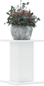 vidaXL Βάσεις Φυτών 2 τεμ. Λευκές 30x30x40 εκ. από Επεξεργασμένο Ξύλο