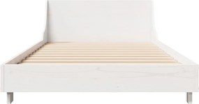vidaXL Σκελετός Κρεβ. Χωρίς Στρώμα Λευκό 90x200 εκ Μασίφ Πεύκο