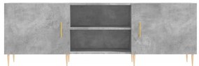 vidaXL Έπιπλο Τηλεόρασης Γκρι Σκυροδέματος 150x30x50 εκ. Επεξ. Ξύλο
