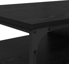 vidaXL Τραπεζάκι σαλονιού Μαύρη Οξυά 100 x 50 x 45 cm
