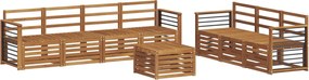vidaXL Σετ Καναπέ 8 pcs Φυσικό Στερεό Ξύλο Ακακίας