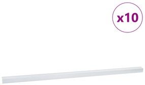vidaXL Βάση Σκάλας 10 pcs Ασημί 67 cm Αλουμίνιο