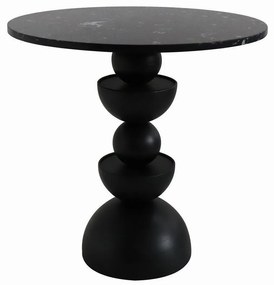 Τραπεζάκι Σαλονιού Βοηθητικό Up Down 50 04-1153 50x50x50.5 Black