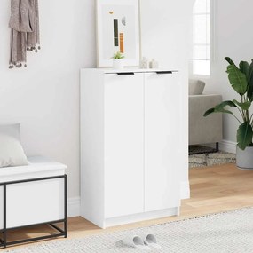 vidaXL Παπουτσοθήκη Λευκή 59x35x100,5 εκ. από Επεξεργασμένο Ξύλο